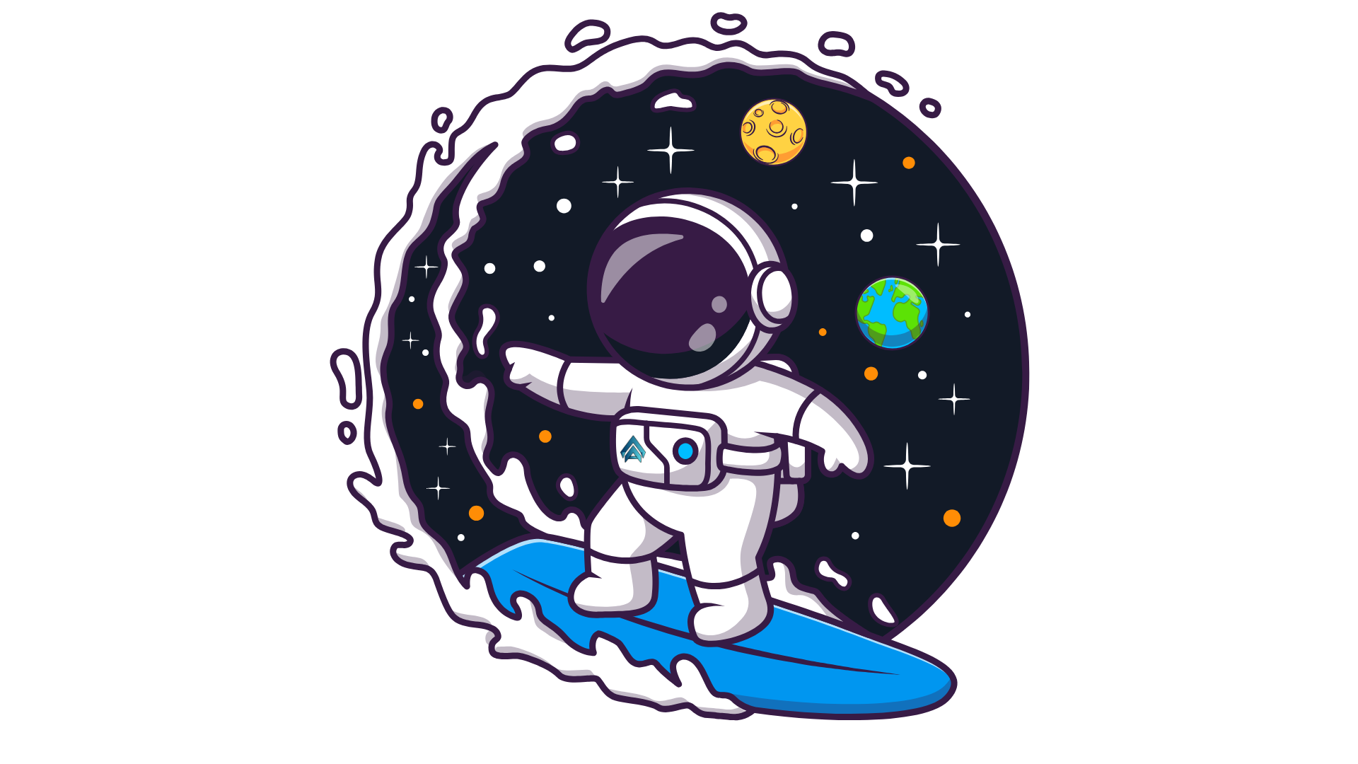 Join Now astronaut surfing